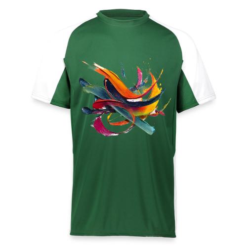 Colorful Waves - Augusta Sportswear Adult Cutter Jersey