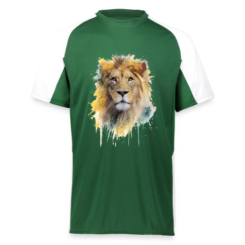 Watercolor Lion Portrait - Augusta Sportswear Adult Cutter Jersey