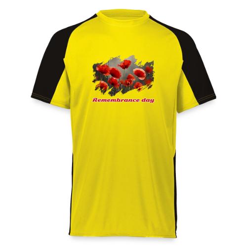 Remembrance Day with poppies - Augusta Sportswear Adult Cutter Jersey