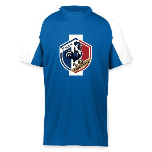 France Rooster T-Shirt, Bleu-Blanc-Rouge gift - Augusta Sportswear Adult Cutter Jersey