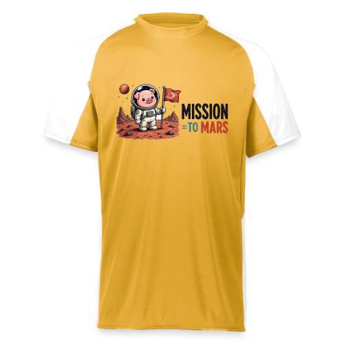 Mission To Mars Space Pig - Augusta Sportswear Adult Cutter Jersey