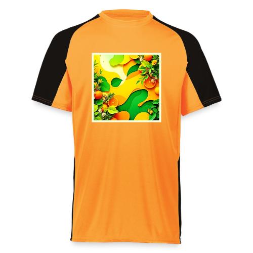 Fresh Citrus Summer Vibes Art - Augusta Sportswear Adult Cutter Jersey