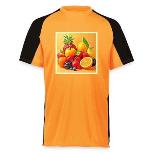 Fresh Bounty: Vibrant Fruit Harvest Art - Augusta Sportswear Adult Cutter Jersey