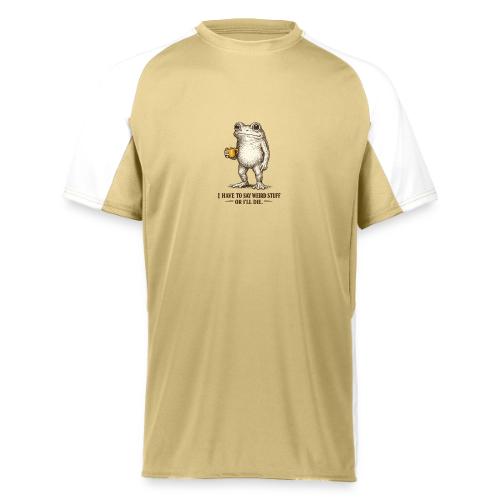 Weird Stuff Frog Coffee Humor - Augusta Sportswear Adult Cutter Jersey