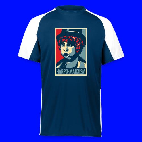 Harpo Marxism: parody of Obama poster - Augusta Sportswear Adult Cutter Jersey