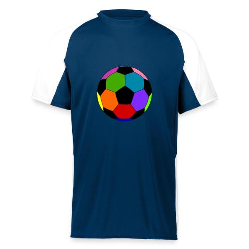 Multi-colored soccer ball - Augusta Sportswear Adult Cutter Jersey