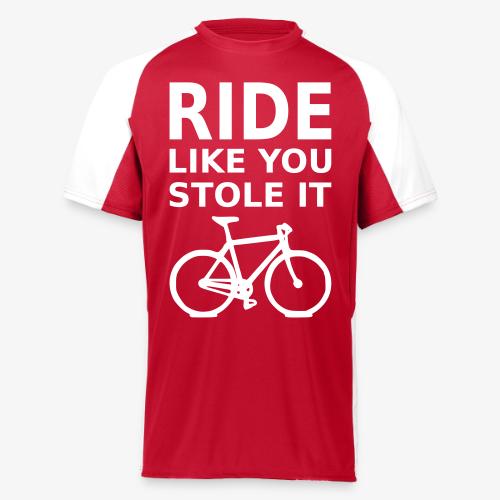 ride like you stole it - bicycle - Augusta Sportswear Adult Cutter Jersey