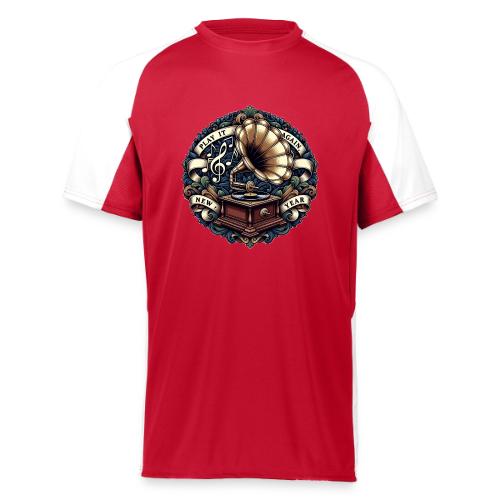 Ornate Phonograph T-Shirt - Augusta Sportswear Adult Cutter Jersey