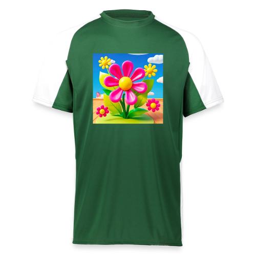 Pink Floral Peace | Sky & Nature Design - Augusta Sportswear Adult Cutter Jersey