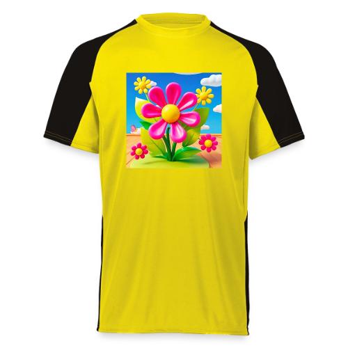 Pink Floral Peace | Sky & Nature Design - Augusta Sportswear Adult Cutter Jersey