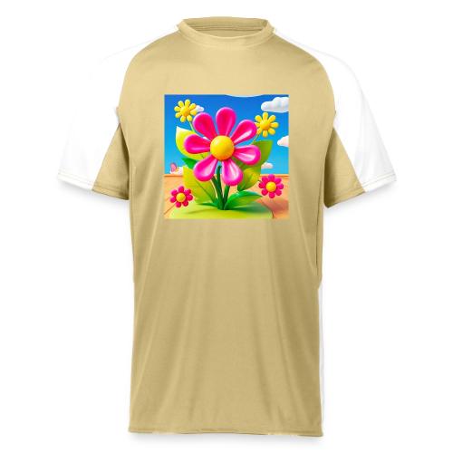 Pink Floral Peace | Sky & Nature Design - Augusta Sportswear Adult Cutter Jersey
