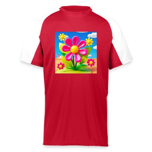 Pink Floral Peace | Sky & Nature Design - Augusta Sportswear Adult Cutter Jersey