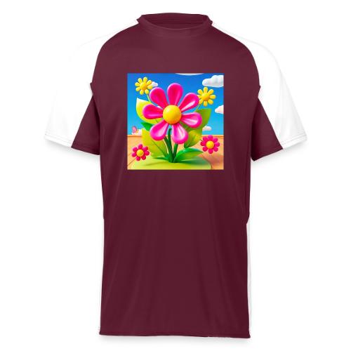 Pink Floral Peace | Sky & Nature Design - Augusta Sportswear Adult Cutter Jersey