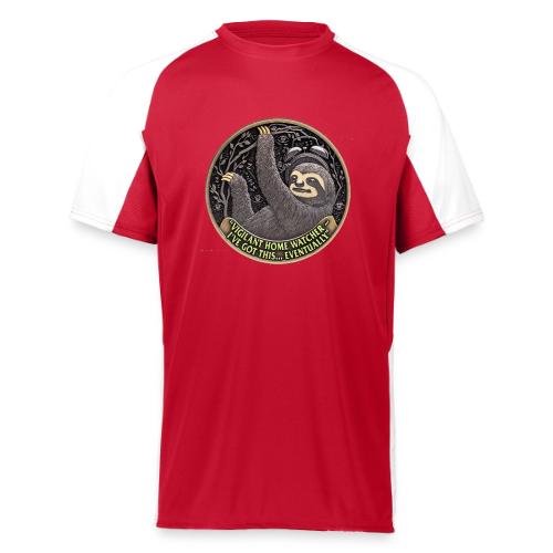 Sloth Home Watcher T Shirt - Augusta Sportswear Adult Cutter Jersey