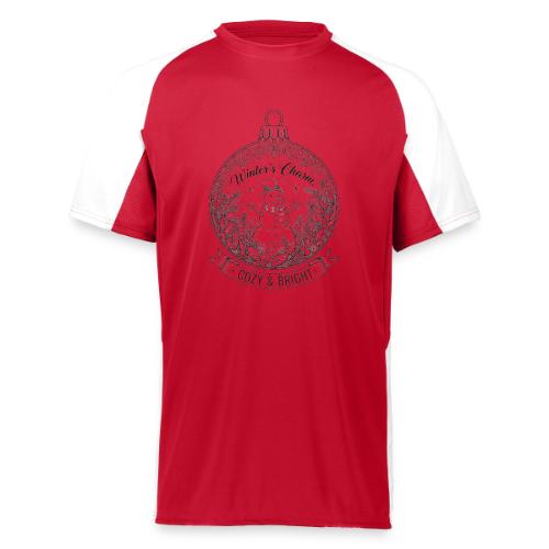 Festive Snowman T-Shirt - Augusta Sportswear Adult Cutter Jersey