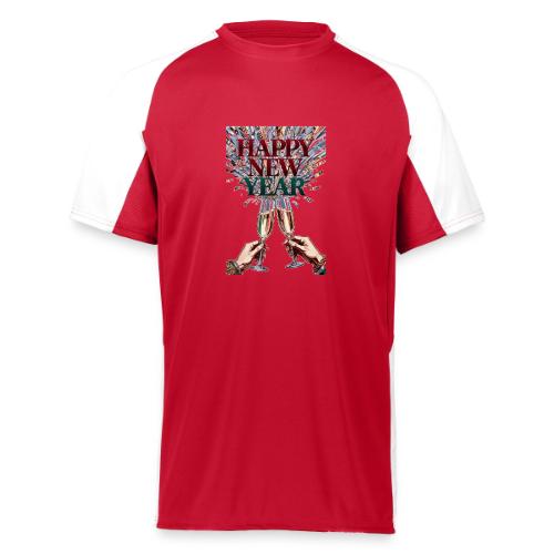 Toasting Hands T-Shirt Confetti Shower Premium - Augusta Sportswear Adult Cutter Jersey