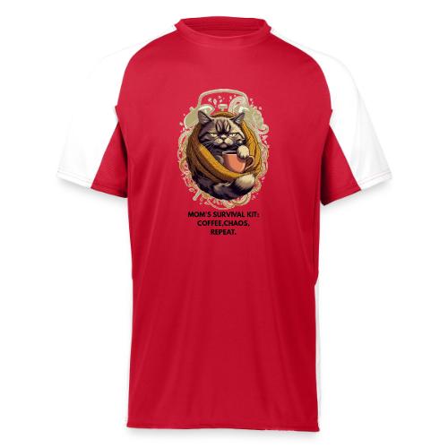 Powered by Sarcasm Cat Tee - Augusta Sportswear Adult Cutter Jersey