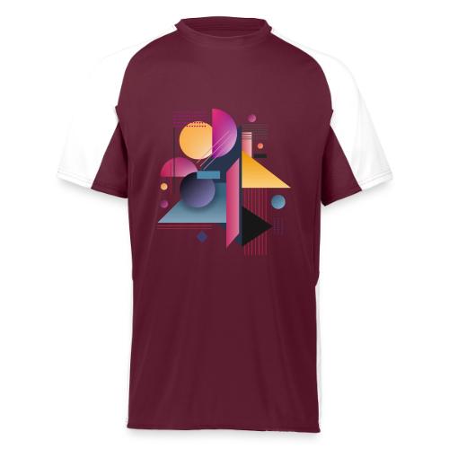 Color Pulse Geometry - Augusta Sportswear Adult Cutter Jersey