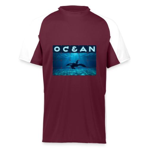Ocean: Orca in Motion - Augusta Sportswear Adult Cutter Jersey