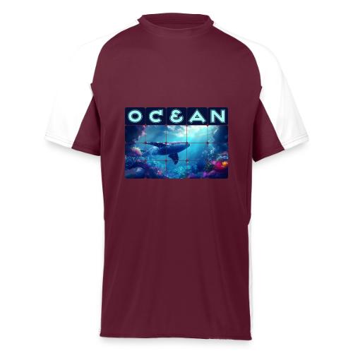Ocean: Whale’s Path - Augusta Sportswear Adult Cutter Jersey