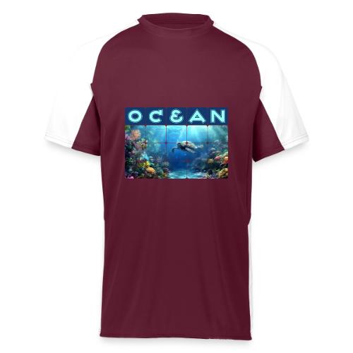 Ocean: Turtle Drift - Augusta Sportswear Adult Cutter Jersey