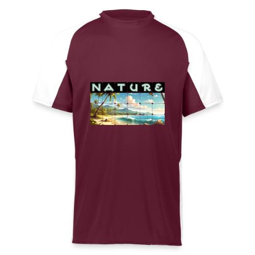 Nature: Sun-Kissed Shore - Augusta Sportswear Adult Cutter Jersey