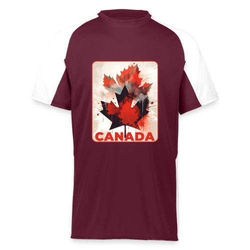 Canada Inked Leaf - Augusta Sportswear Adult Cutter Jersey
