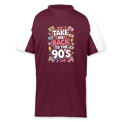 Retro 90s Take Me Back Graphic Art - Augusta Sportswear Adult Cutter Jersey
