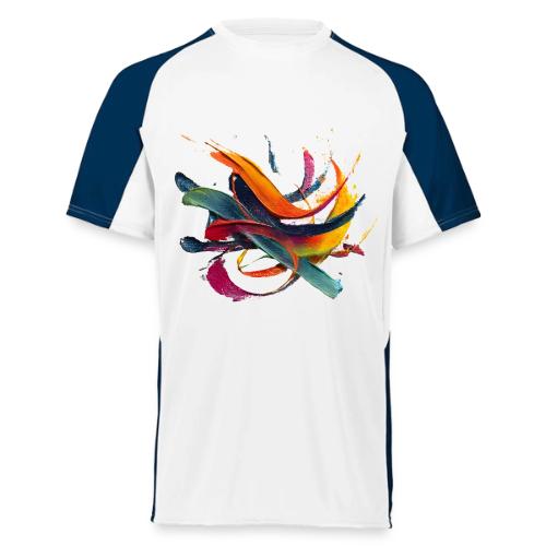 Colorful Waves - Augusta Sportswear Adult Cutter Jersey