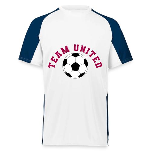 Team United Soccer Ball Sports Design - Augusta Sportswear Adult Cutter Jersey