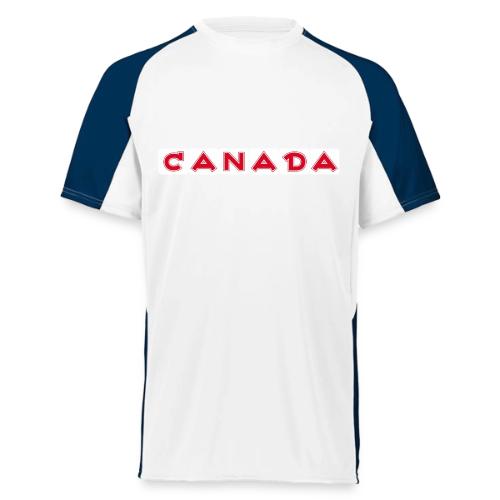 Canada, red letters on white background - Augusta Sportswear Adult Cutter Jersey