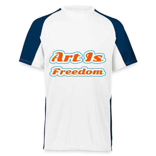 Art Is Freedom — Creative Expression Script - Augusta Sportswear Adult Cutter Jersey