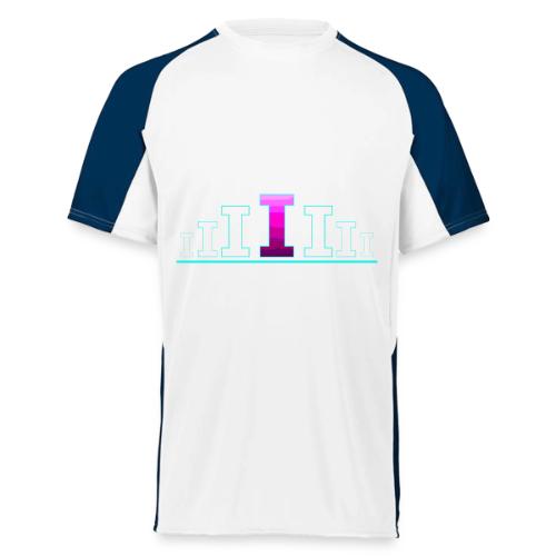 Letter I – Capital Varsity Alphabet Monogram - Augusta Sportswear Adult Cutter Jersey