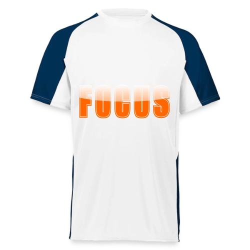 FOCUS Vibrant Orange Motivational Word Design - Augusta Sportswear Adult Cutter Jersey