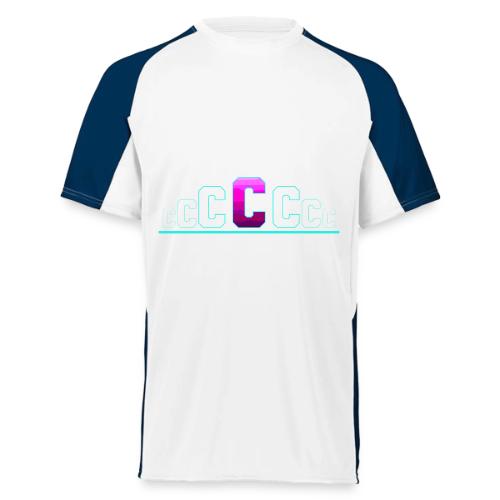 Letter C – Capital Varsity Alphabet Monogram - Augusta Sportswear Adult Cutter Jersey
