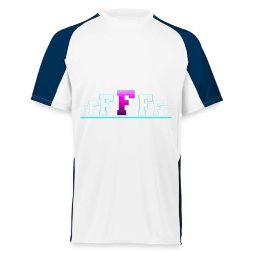 Letter F – Capital Varsity Alphabet Monogram - Augusta Sportswear Adult Cutter Jersey