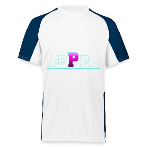 Letter P – Capital Varsity Alphabet Monogram - Augusta Sportswear Adult Cutter Jersey
