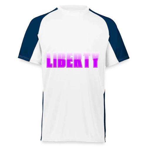 Liberty Typography Graphic Design - Augusta Sportswear Adult Cutter Jersey