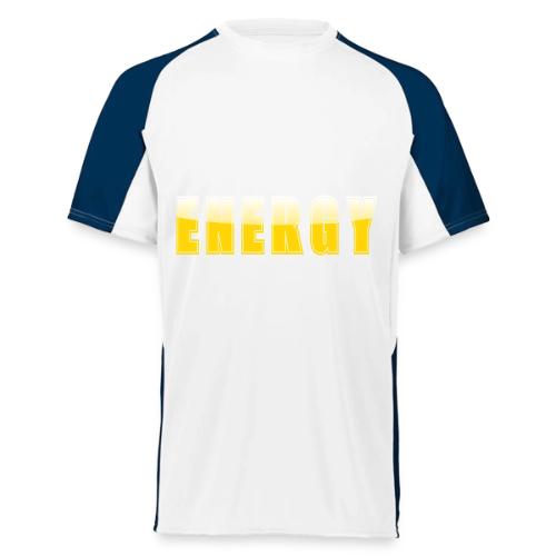 ENERGY Electric Yellow Power Word Design - Augusta Sportswear Adult Cutter Jersey