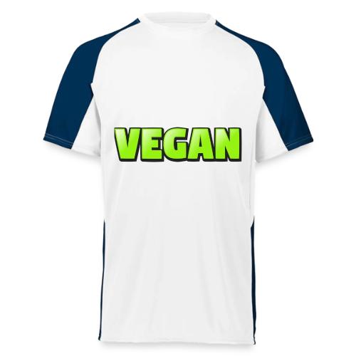 Vegan Bold Green Typography Design - Augusta Sportswear Adult Cutter Jersey