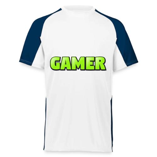 Gamer Neon Green Gaming Logo Design - Augusta Sportswear Adult Cutter Jersey