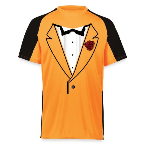 Tuxedo w/Black Lined Lapel - Augusta Sportswear Adult Cutter Jersey