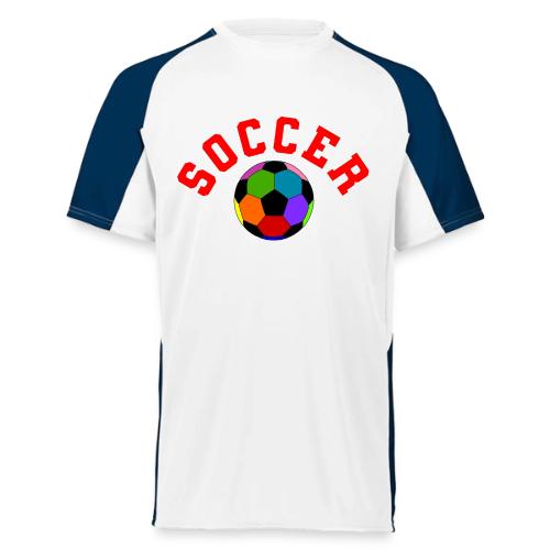 Soccer: Colorful Kick - Augusta Sportswear Adult Cutter Jersey