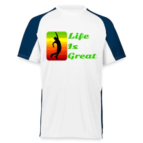 Life Is Great - Augusta Sportswear Adult Cutter Jersey