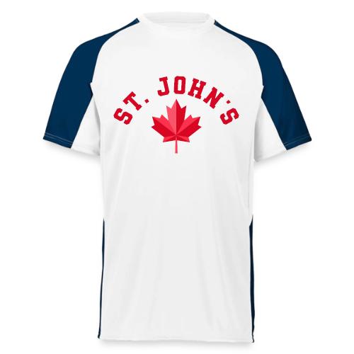St. John's with maple leaf - Augusta Sportswear Adult Cutter Jersey