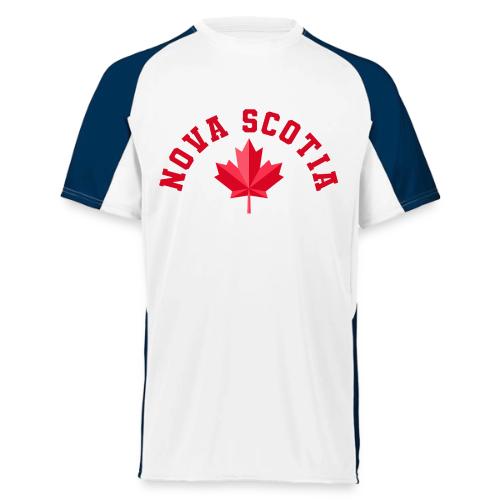 Nova Scotia with maple leaf - Augusta Sportswear Adult Cutter Jersey