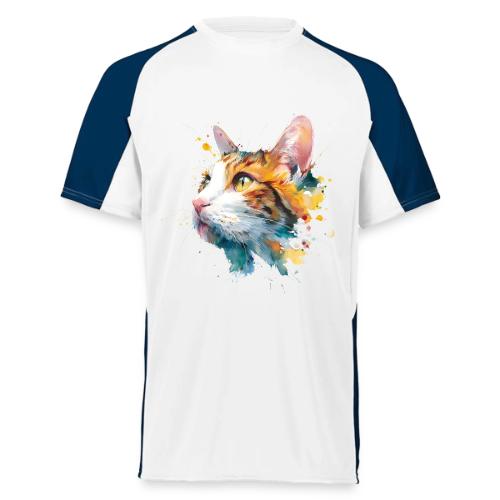 Cat: Feline Ink Burst - Augusta Sportswear Adult Cutter Jersey