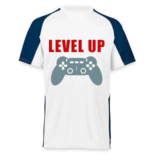 Level Up Gamer Controller Apparel - Augusta Sportswear Adult Cutter Jersey