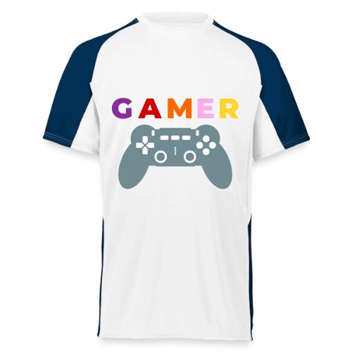 Colorful Gamer Controller Graphic - Augusta Sportswear Adult Cutter Jersey