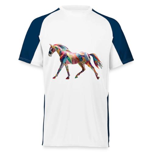 Colorful Abstract Horse Art Design - Augusta Sportswear Adult Cutter Jersey